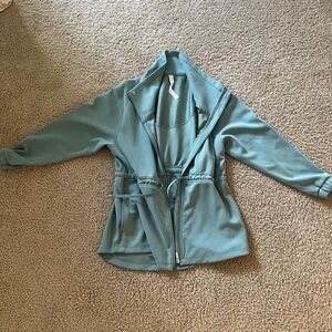 Lululemon teal Softstreme cinch waist jacket